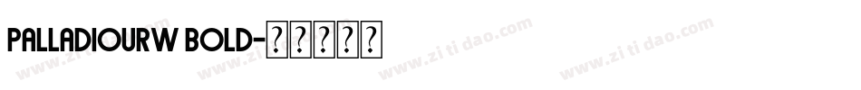 PalladioURW Bold字体转换